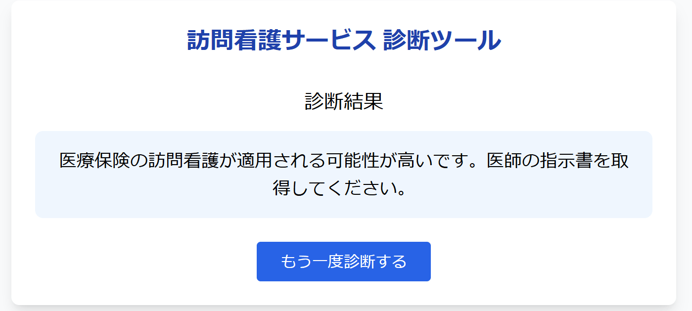 訪問介護サービス診断ツール